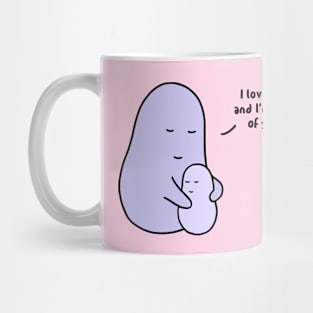 Hug - I Love You (Pastel Pink) Mug